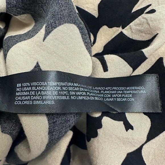 Denim & Flower Ricky Singh‎ Floral Print Short Sleeve Button Up Shirt Size Large - Picture 5 of 5